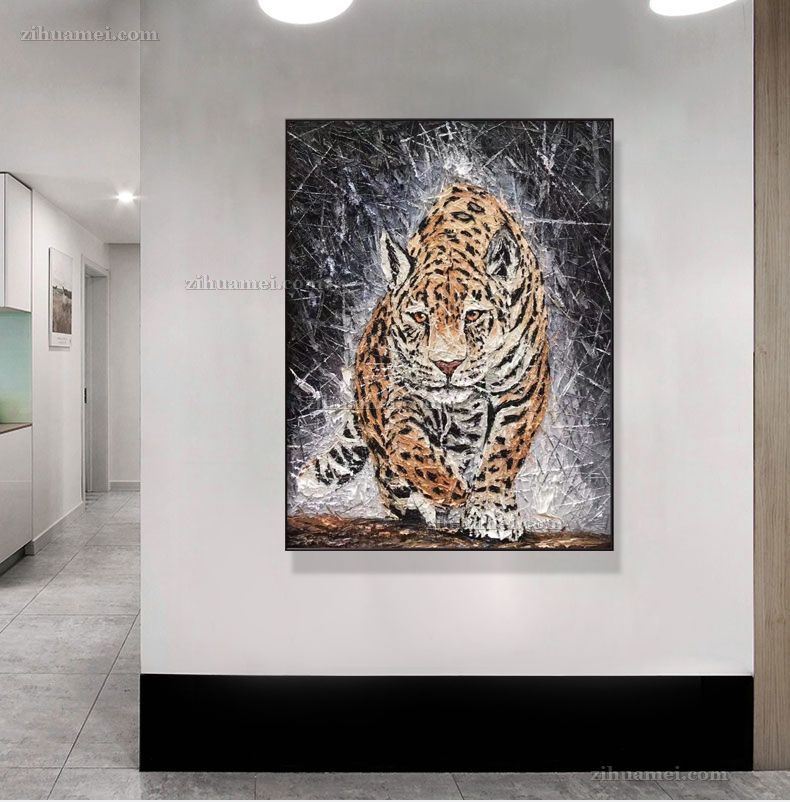 当代艺术抽象动物油画