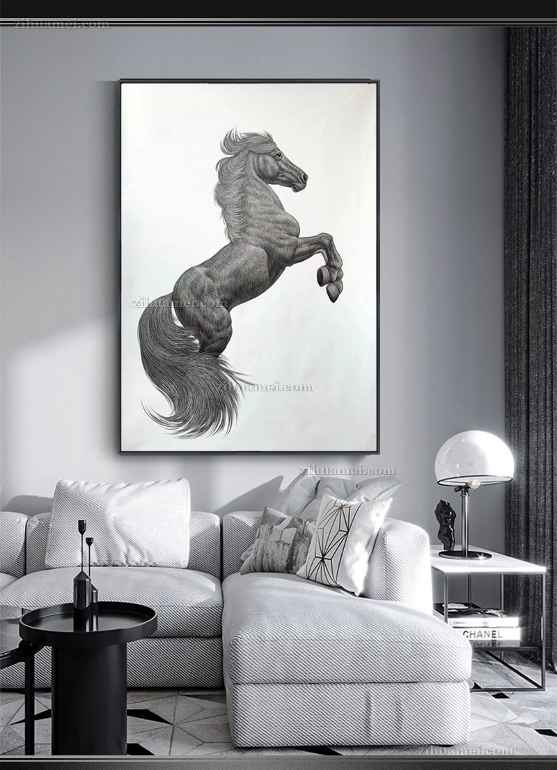 现代装饰艺术手绘油画动物画