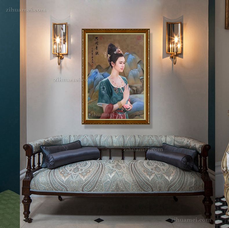 实物拍摄现货油画精品人物油画