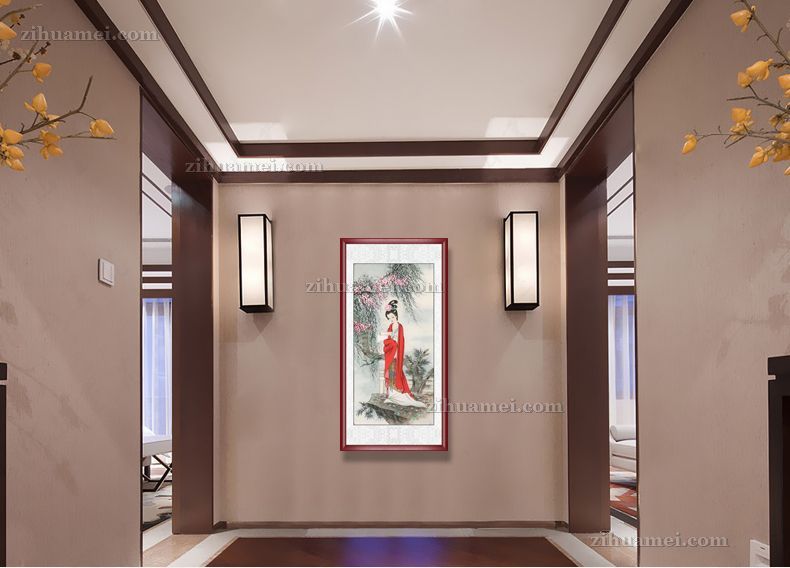 适合玄关客厅的人物国画