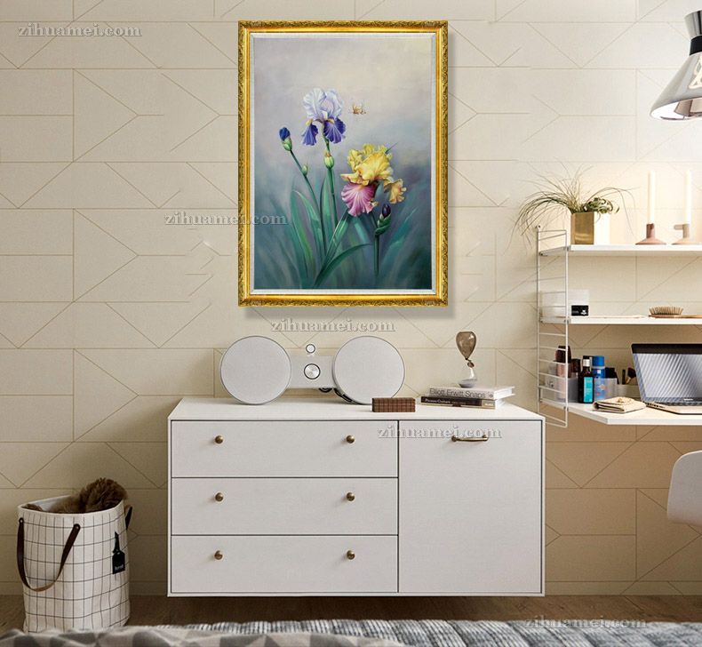 精品写实花卉油画茑尾花