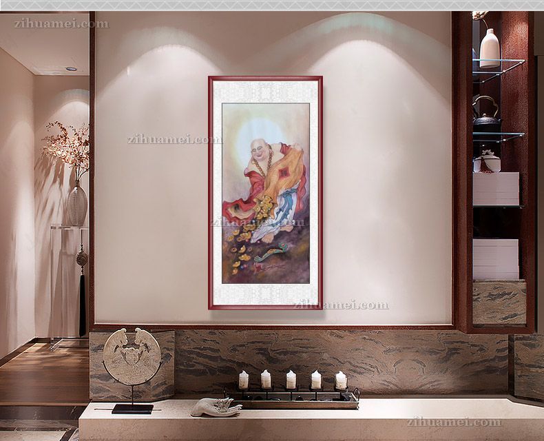 适合办公室玄关的精品人物国画工笔人物国画