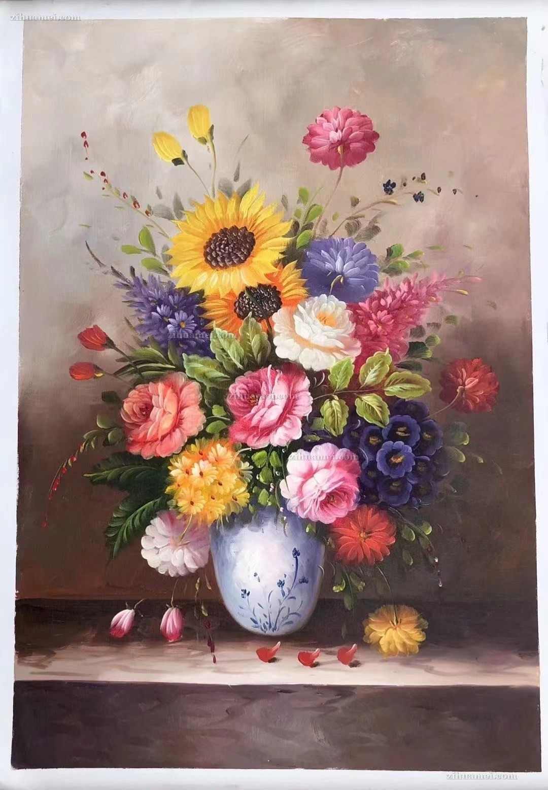 花卉油画批发