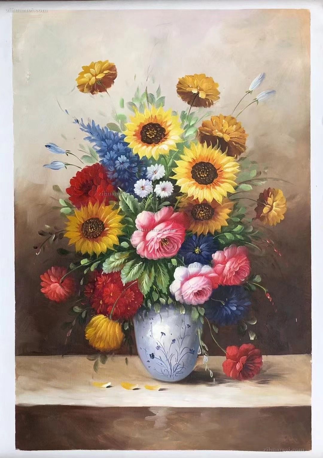 花卉手绘油画