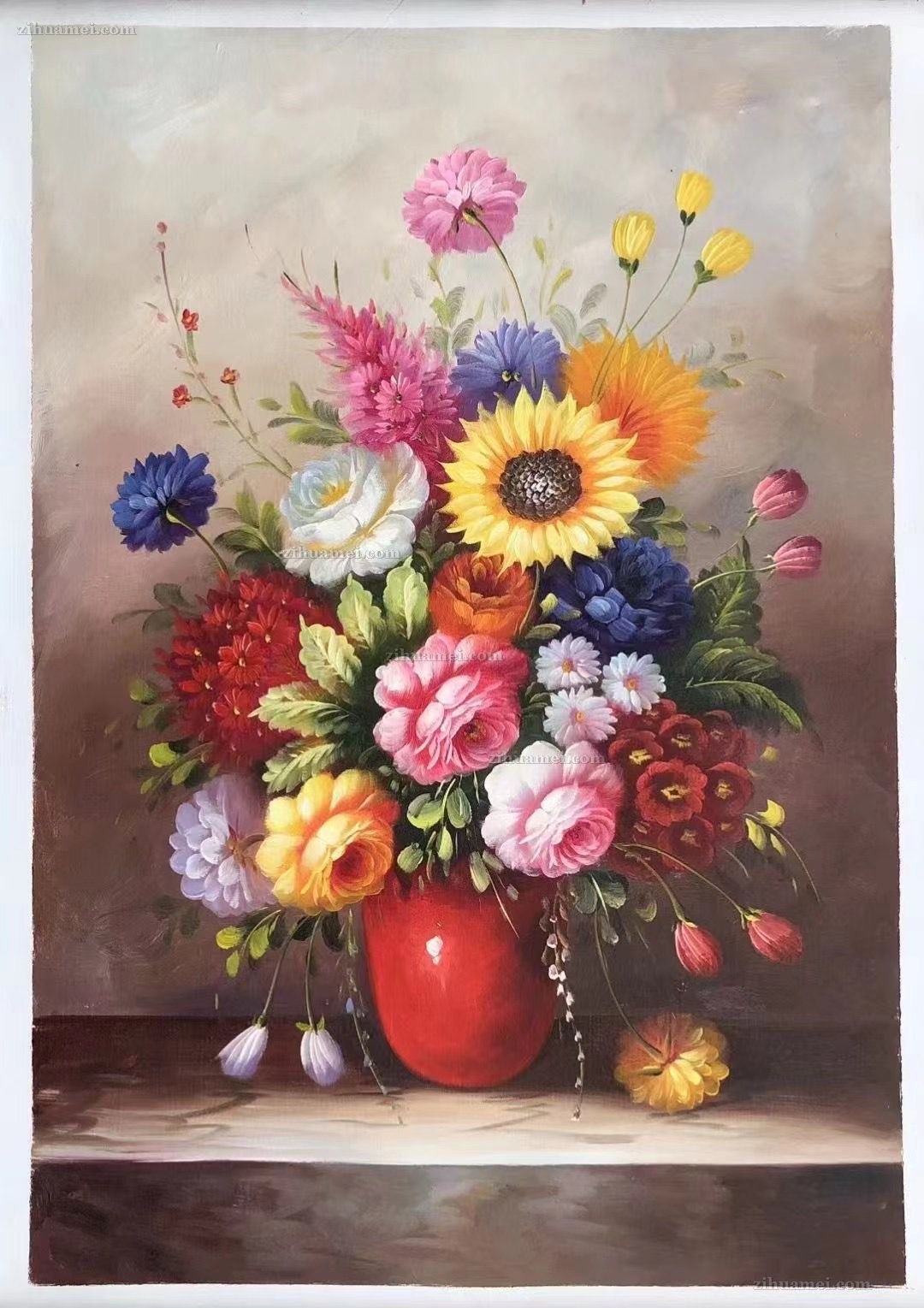 花瓶油画