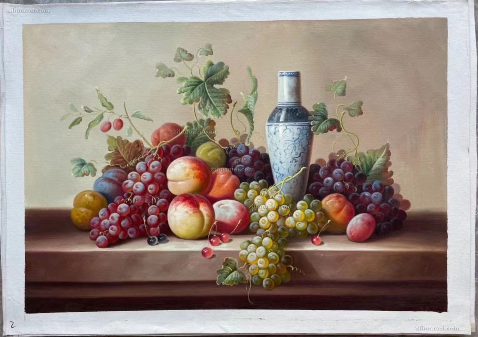 水果静物纯手绘油画