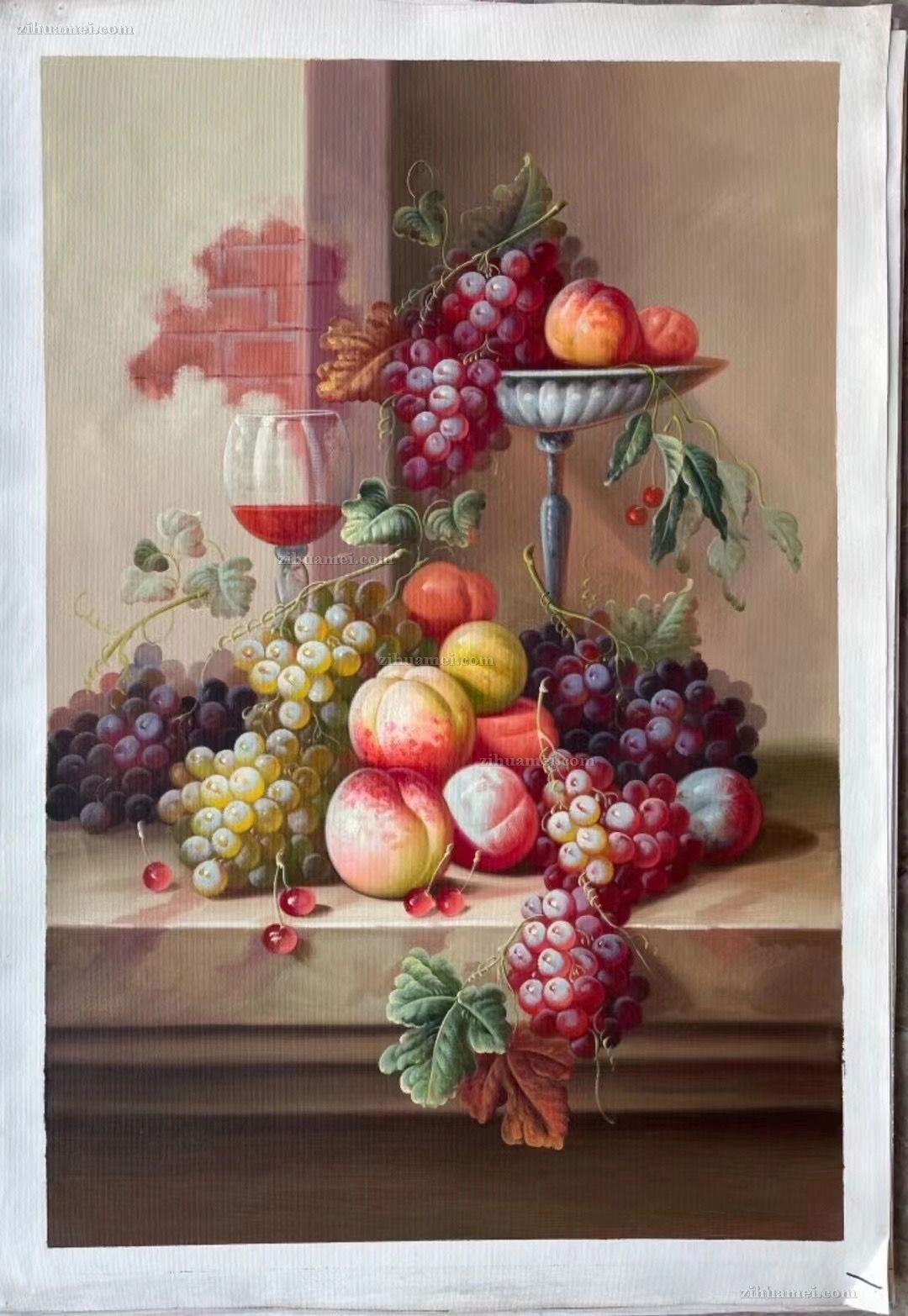 古典欧式静物水果油画