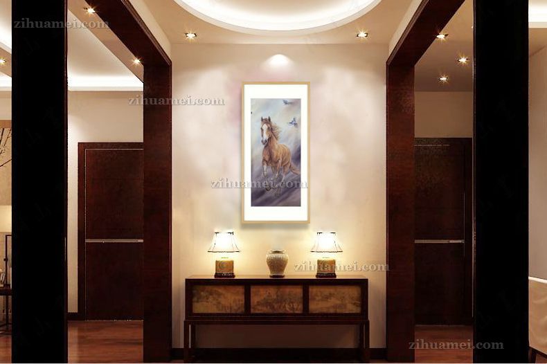 纯手绘水墨国画动物国画骏马图