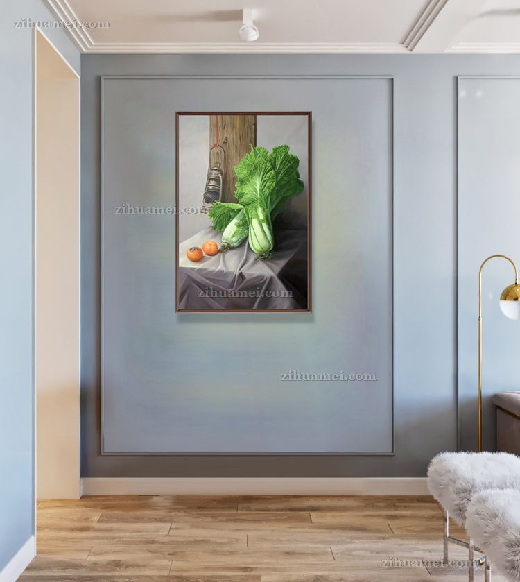 精品白菜写实油画