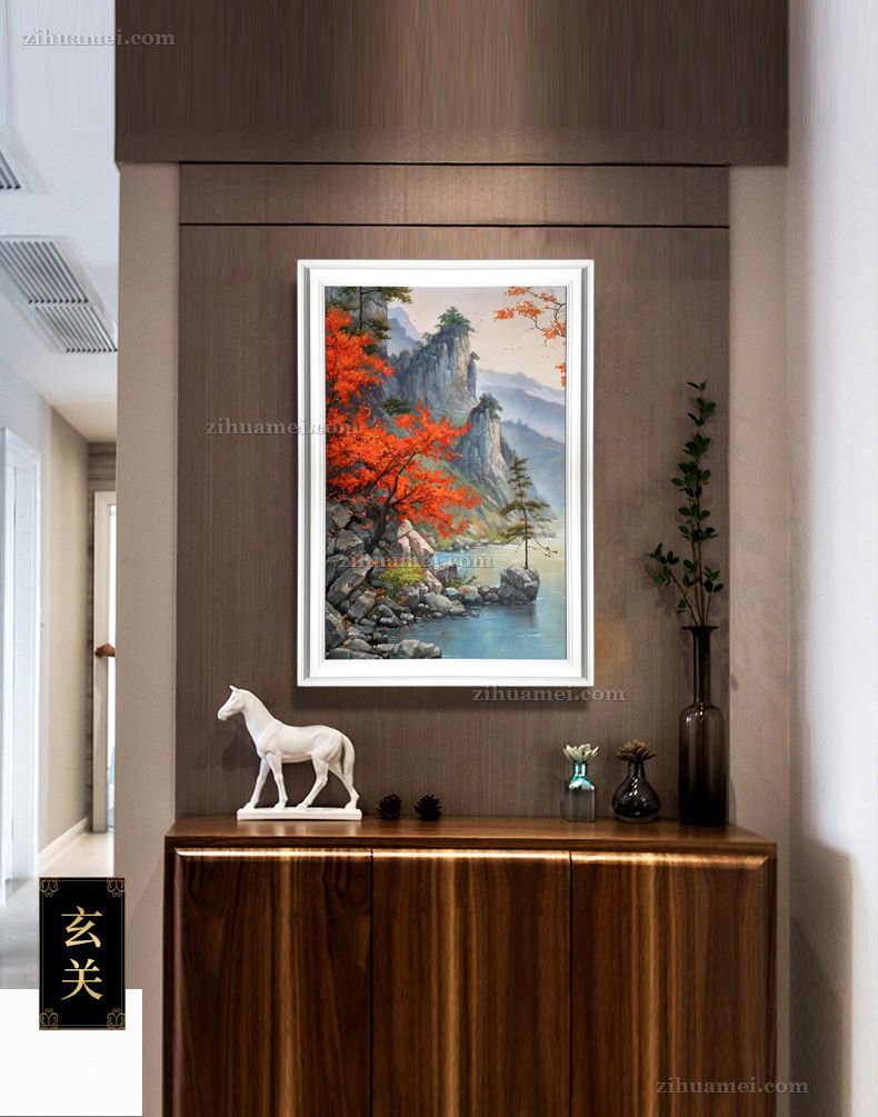 走廊大厅餐厅风景油画挂画