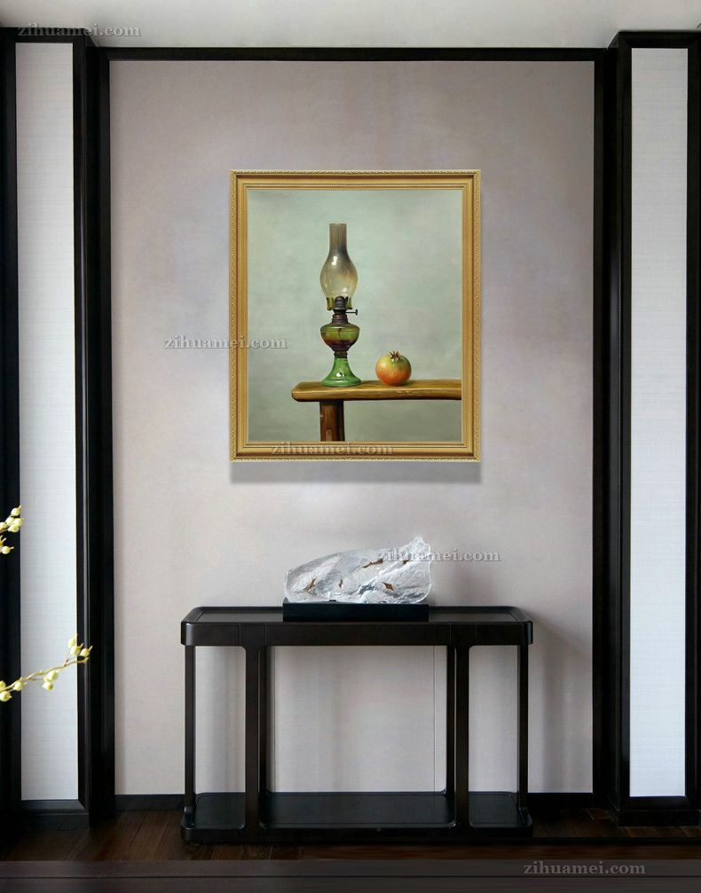 书房办公室收藏精品写实油画作品