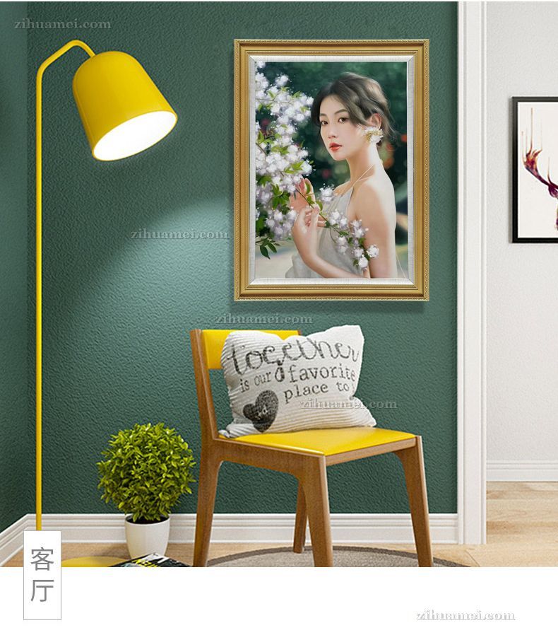 精品人物油画美女纯手绘油画