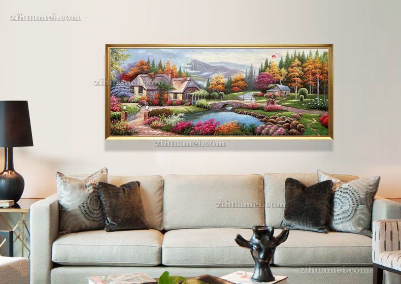 托马斯风景油画法式客厅画