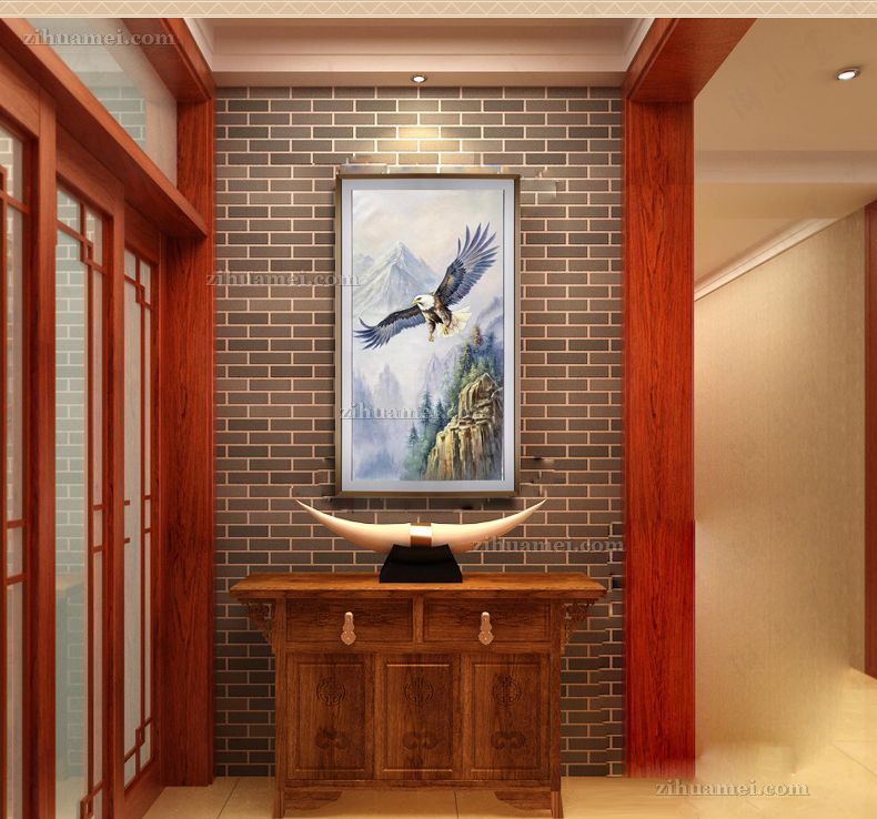 鹏程万里雄鹰手绘油画