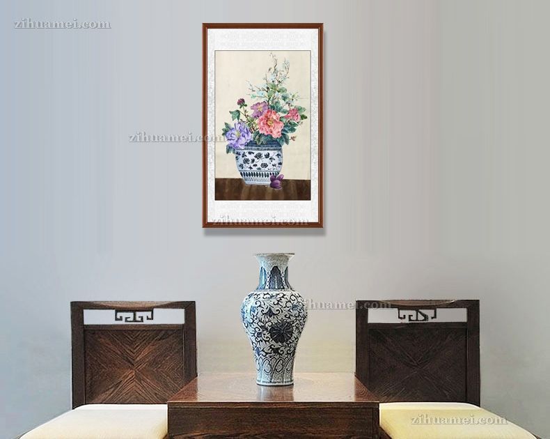 平安富贵花卉国画