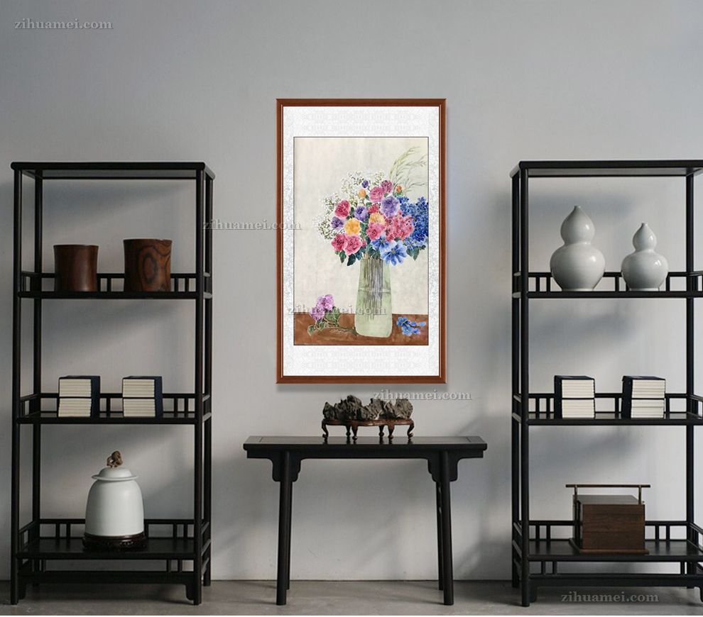 花卉水墨国画花卉画