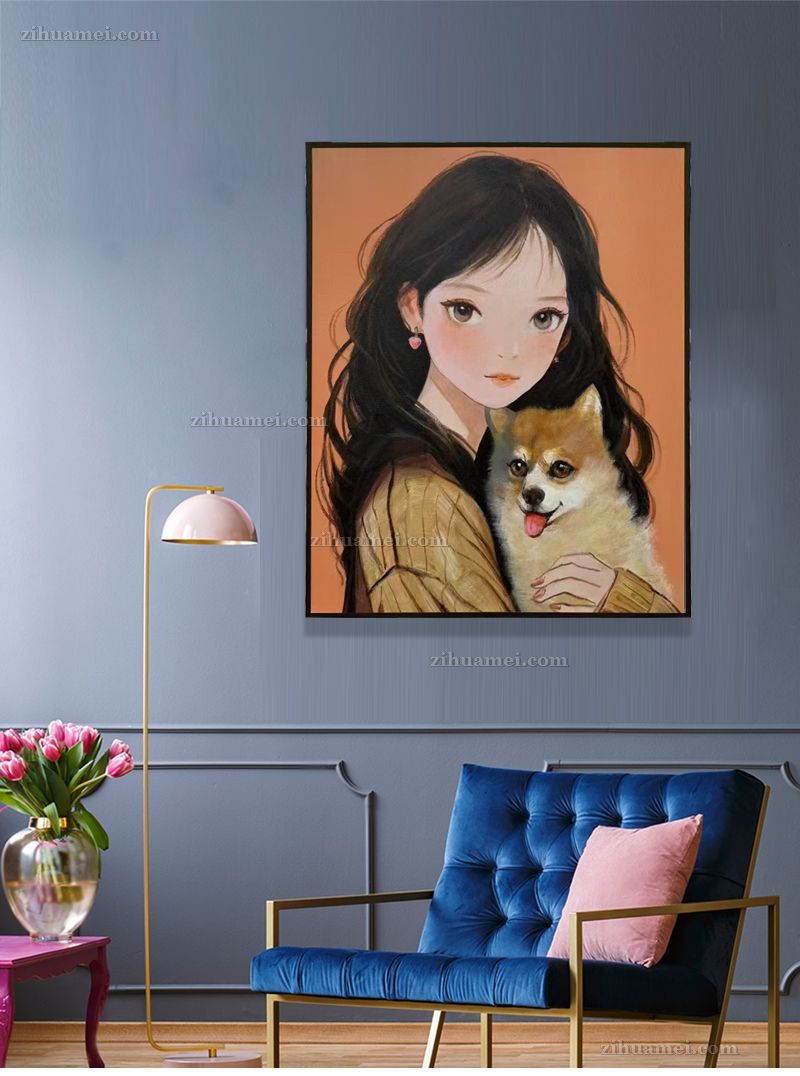 人物手绘油画