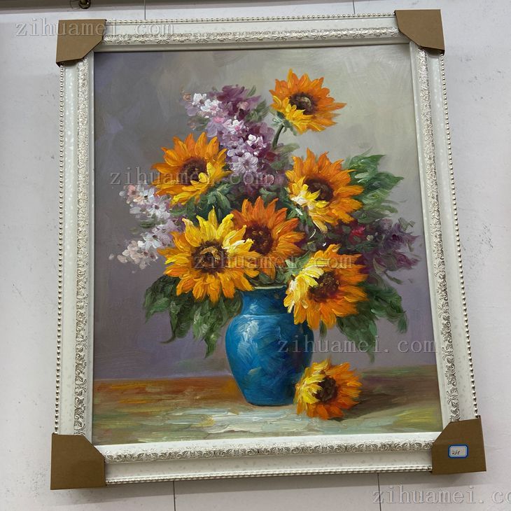 向日葵花卉油画