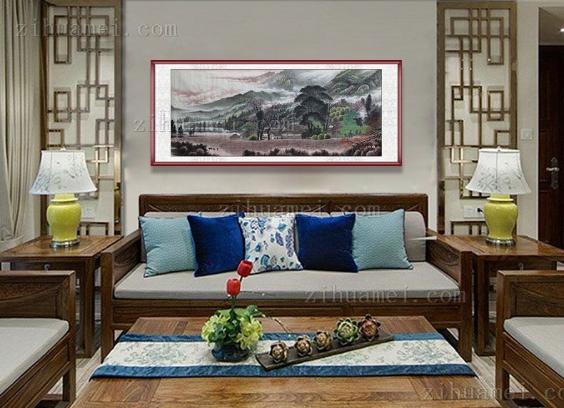 客厅山水风景画