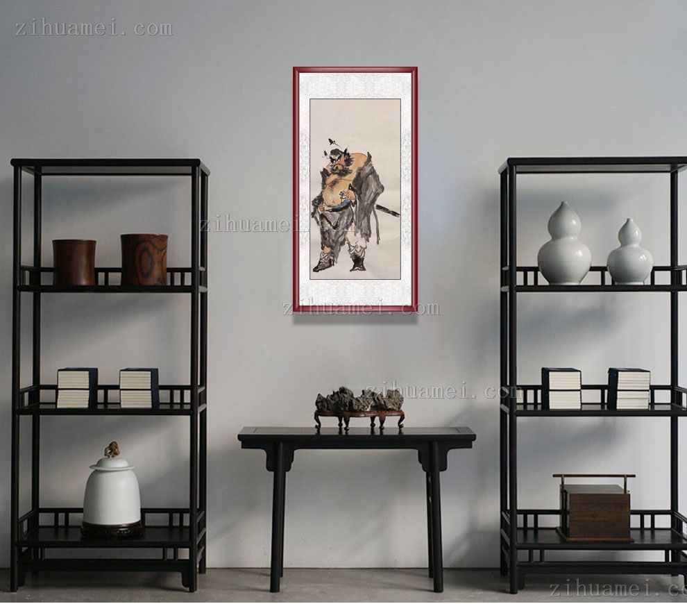 三尺人物画钟馗挂剑