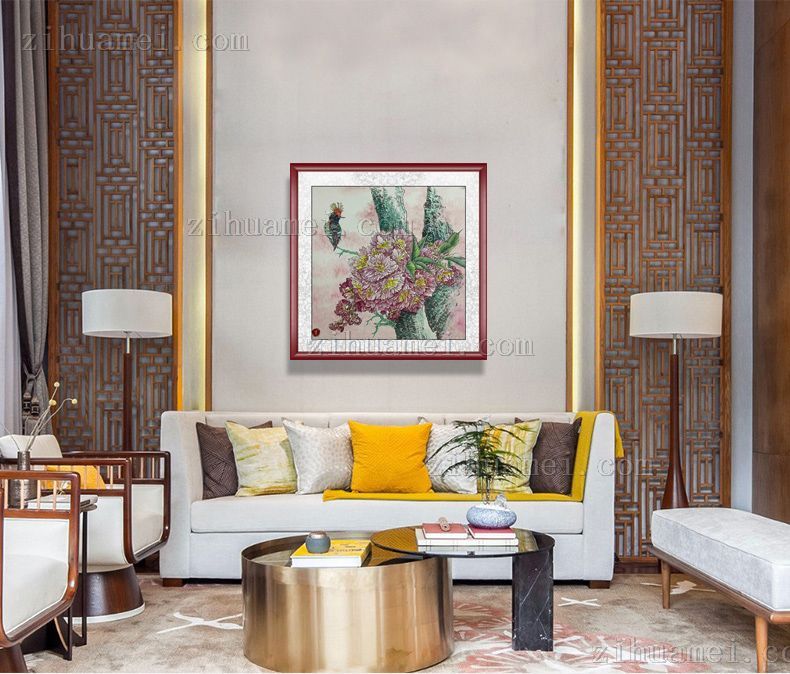 富贵牡丹国画精品国画花鸟国画