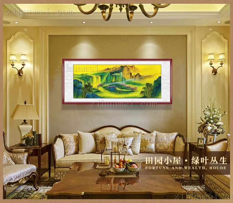 客厅大厅水墨山水画