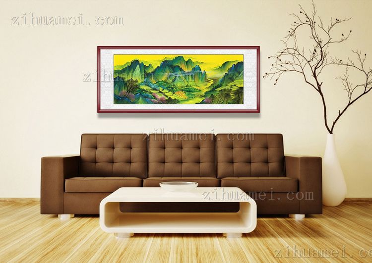 客厅大厅水墨山水画