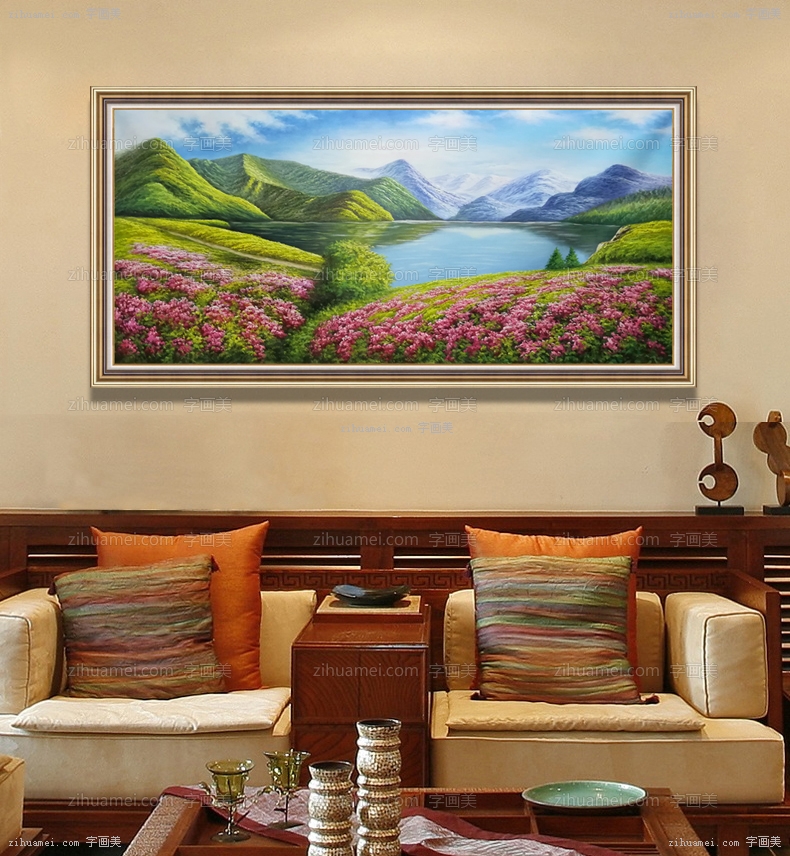 风景油画 山水画 中式油画