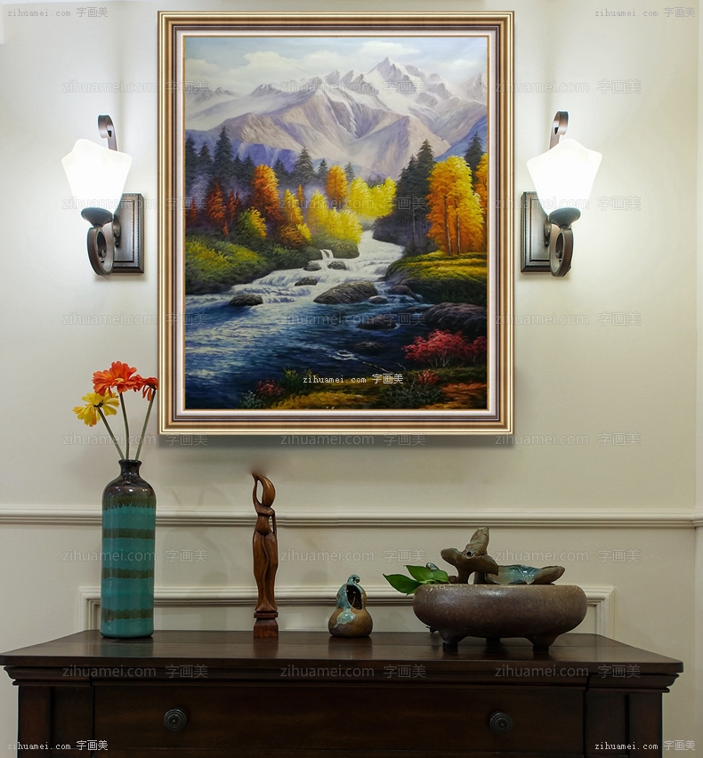 山水风景油画