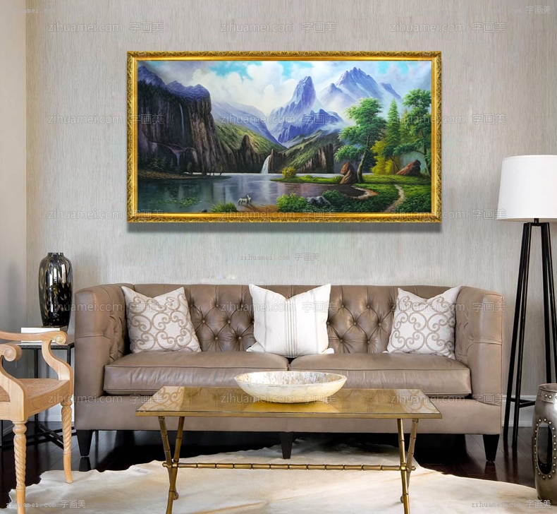 风景油画 山水画 中式油画