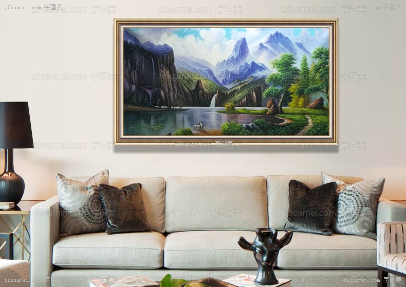 风景油画 山水画 中式油画