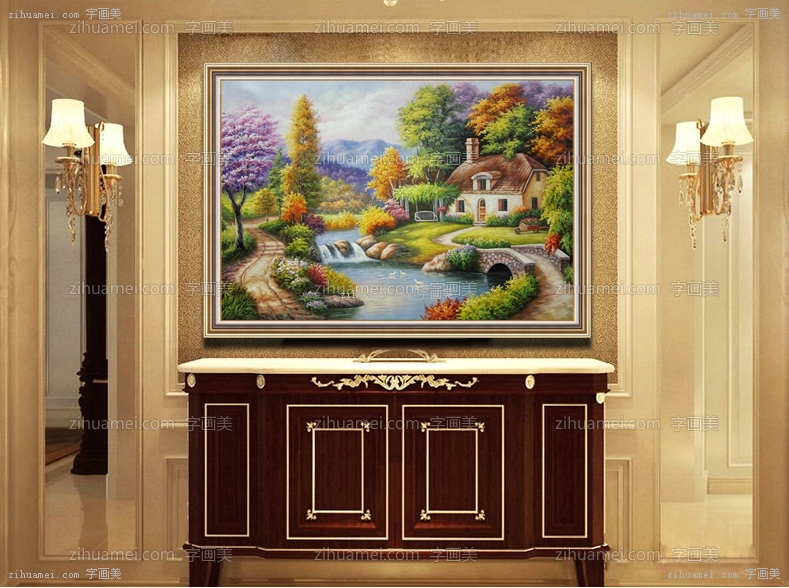 精美风景油画 优美的环境 梦幻的境界 油画
