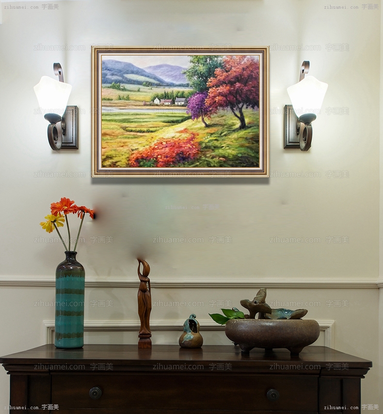 风景油画 中式油画 家庭挂画 酒店挂画 办公室挂画