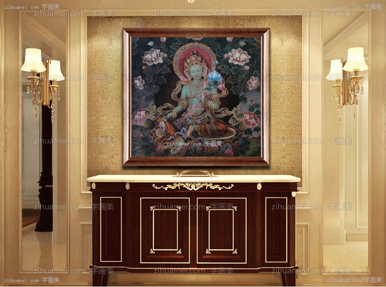 纯手绘手工 宗教油画