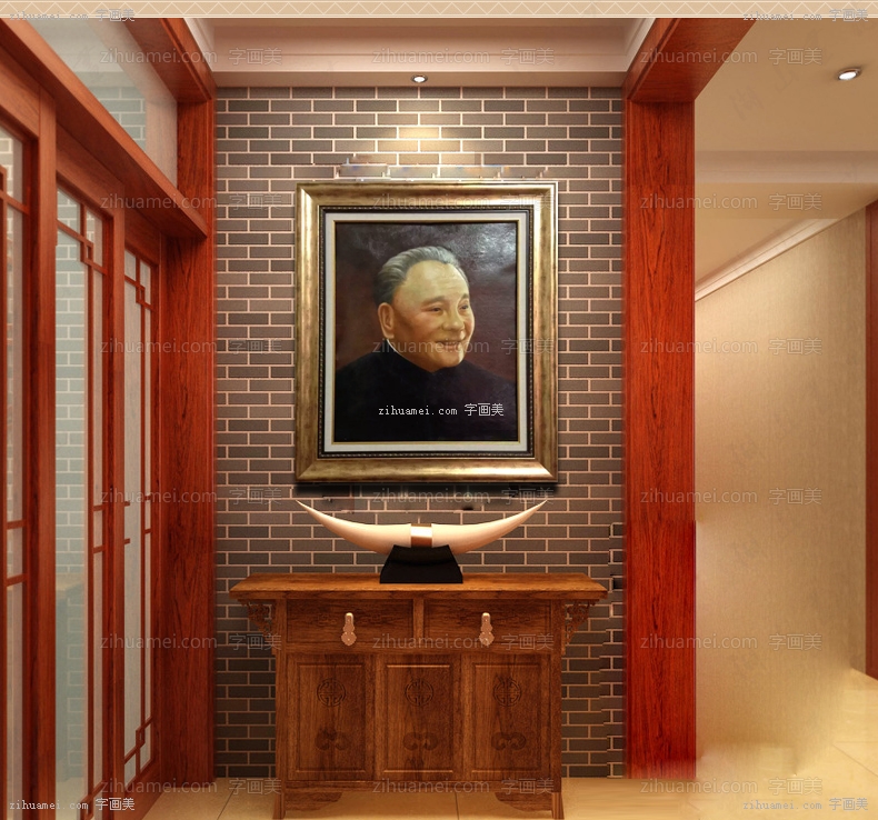 邓小平 中式油画