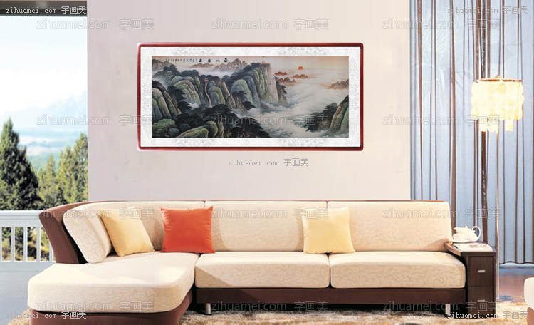 国画 泰山日出