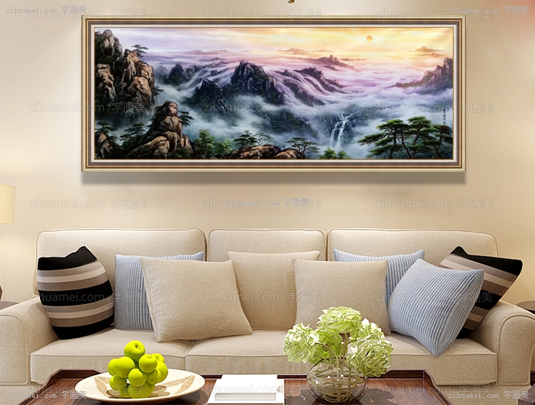 家庭挂画 山水油画