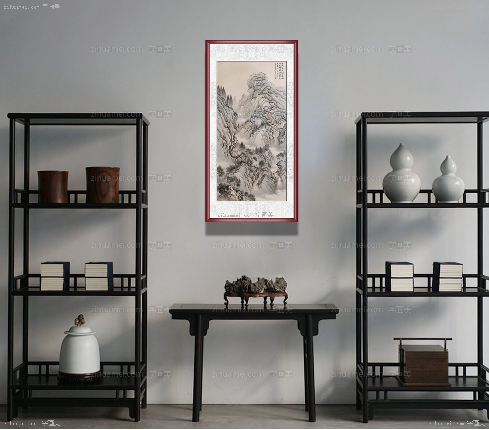 国家一级美术师 周金山 山水国画 手绘 手工 国画