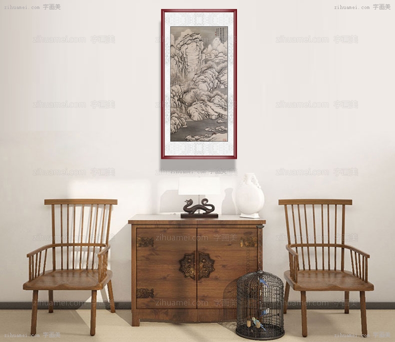 国家一级美术师 周金山 山水国画 手绘 手工 国画