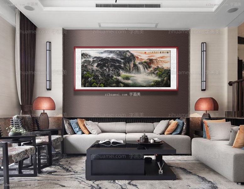 旭日东升国画