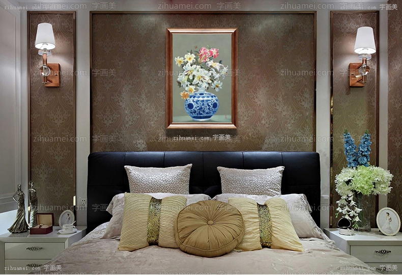 古典花卉中式油画