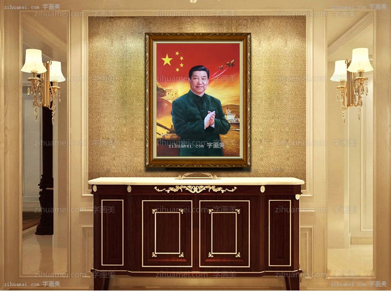人物肖像油画 国家主席 习近平