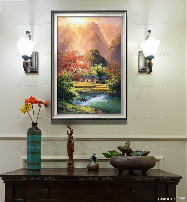 风景油画 山水油画