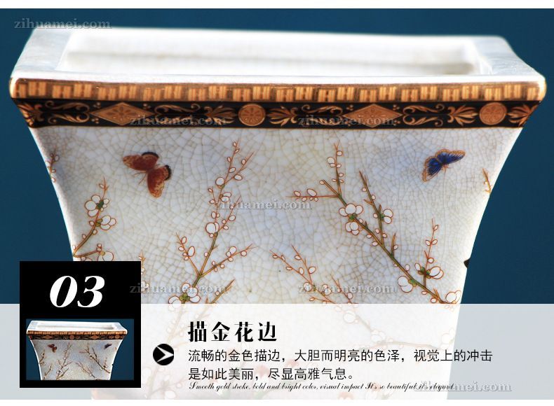陶瓷配铜摆件