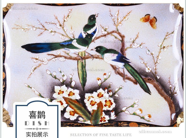 陶瓷配铜摆件