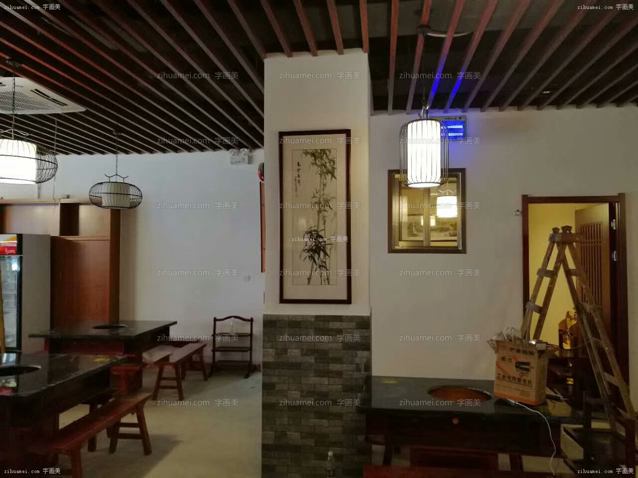 餐厅配画