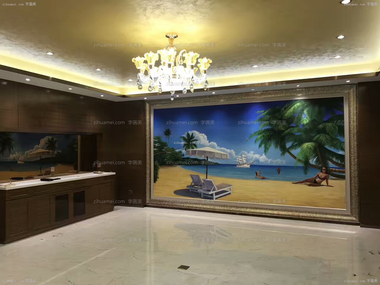 酒店大堂配画